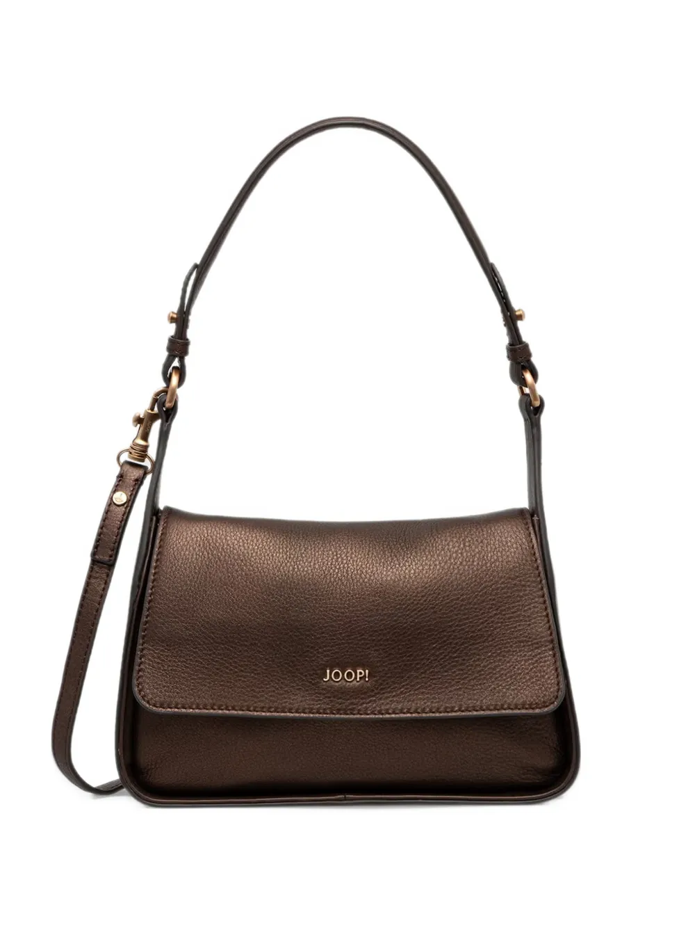 Joop! Lipari Metallo logo-plaque shoulder bag - Marrone