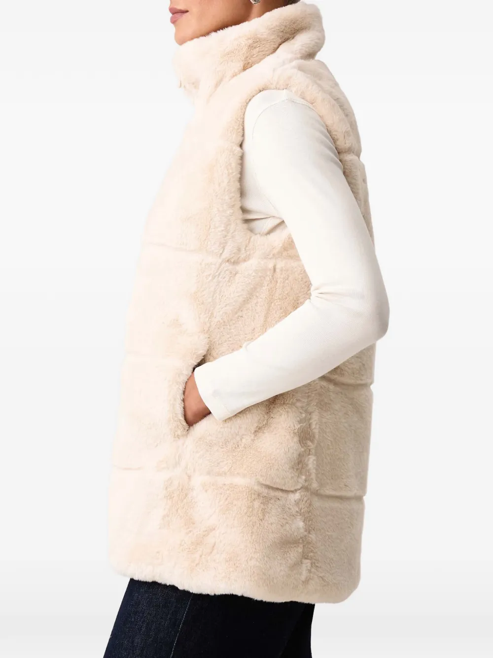 Save The Duck reversible faux-fur gilet Beige