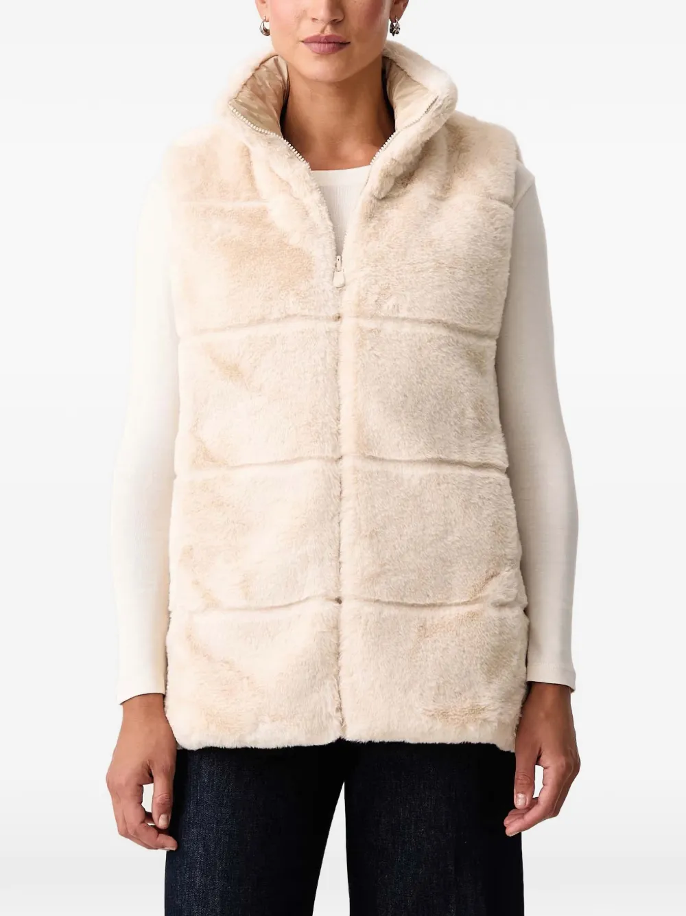 Save The Duck reversible faux-fur gilet Beige