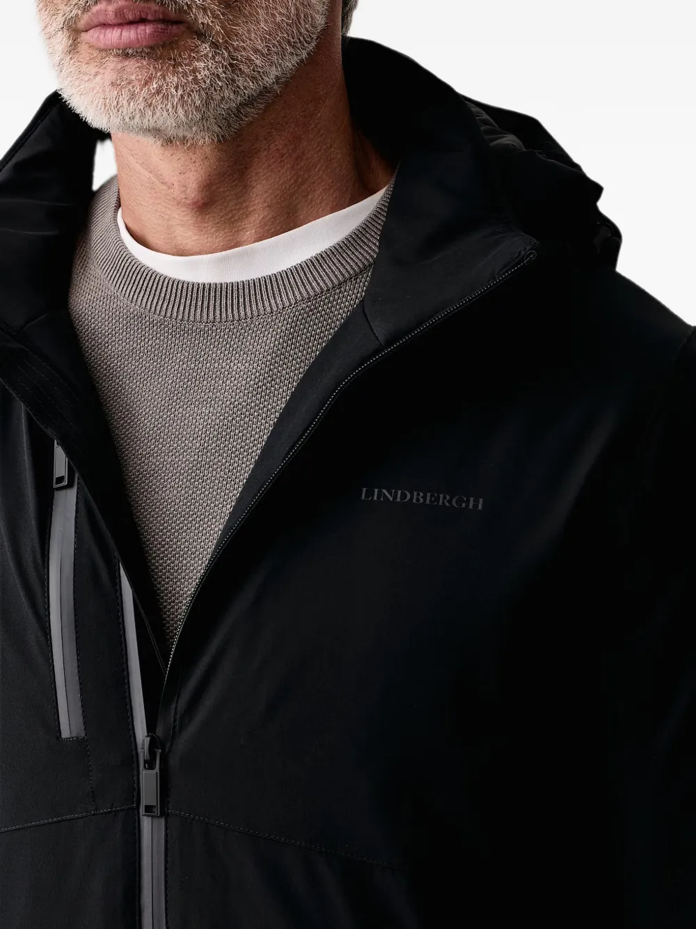 Lindbergh Jack met capuchon en rits Blauw