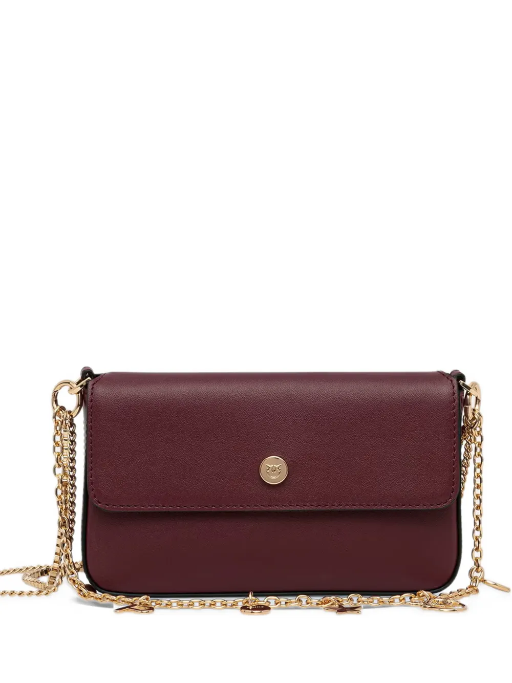 PINKO charm-embellished chain-strap tote bag Rood