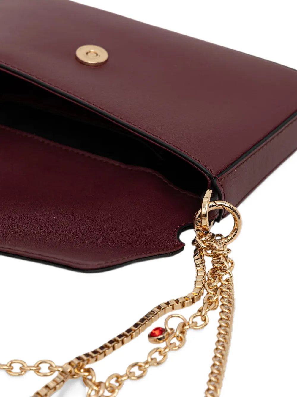 PINKO charm-embellished chain-strap tote bag Rood