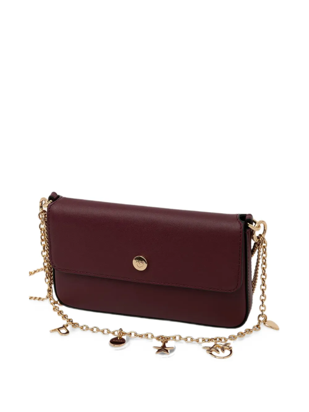 PINKO charm-embellished chain-strap tote bag Rood