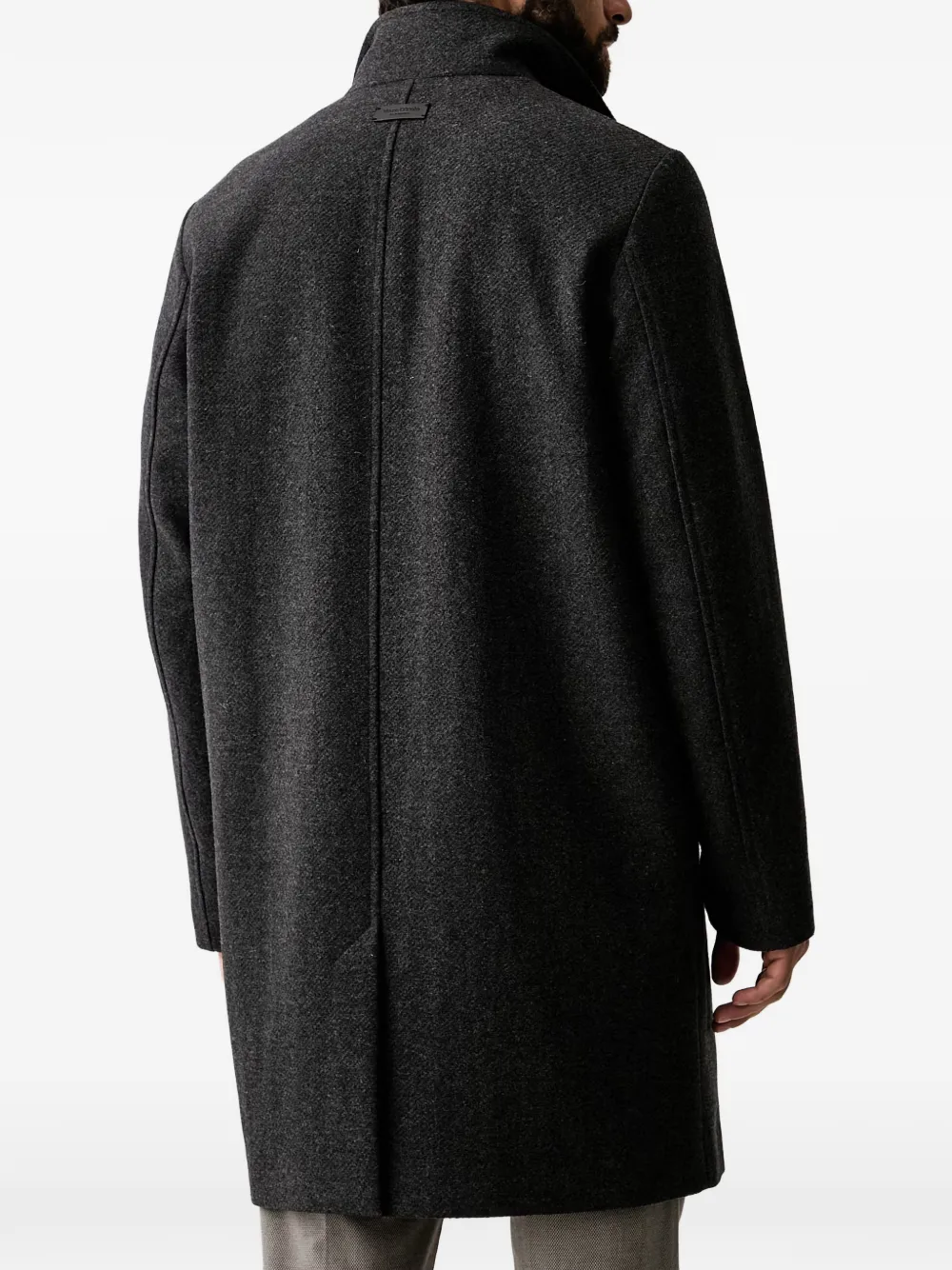Marc O'Polo padded-insert single-breasted coat Grijs