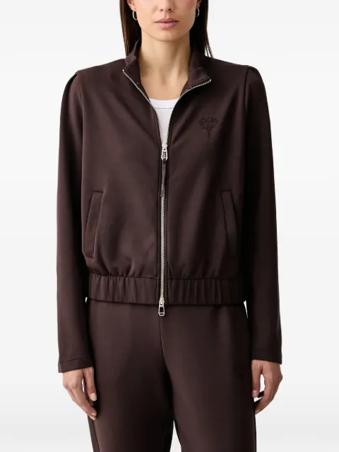 Joop! logo-embroidered zip-up sweatshirt