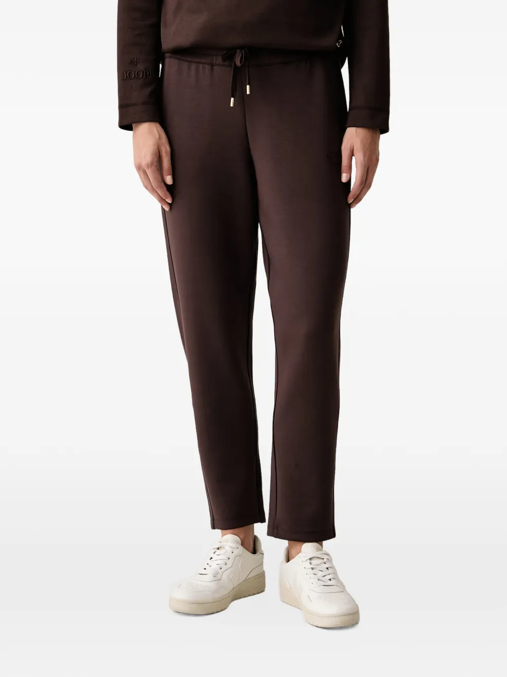 Joop! logo-embroidered drawstring track pants - Marrone