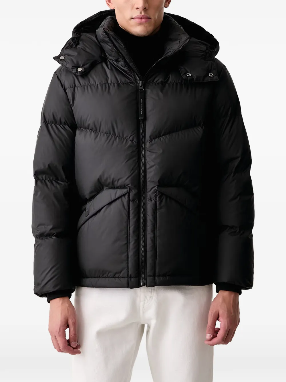Marc O'Polo quilted hooded jacket - Nero