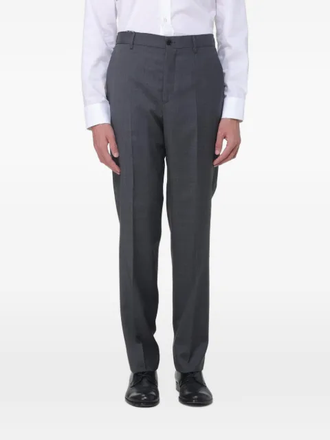 ETRO elasticated-waist wool trousers