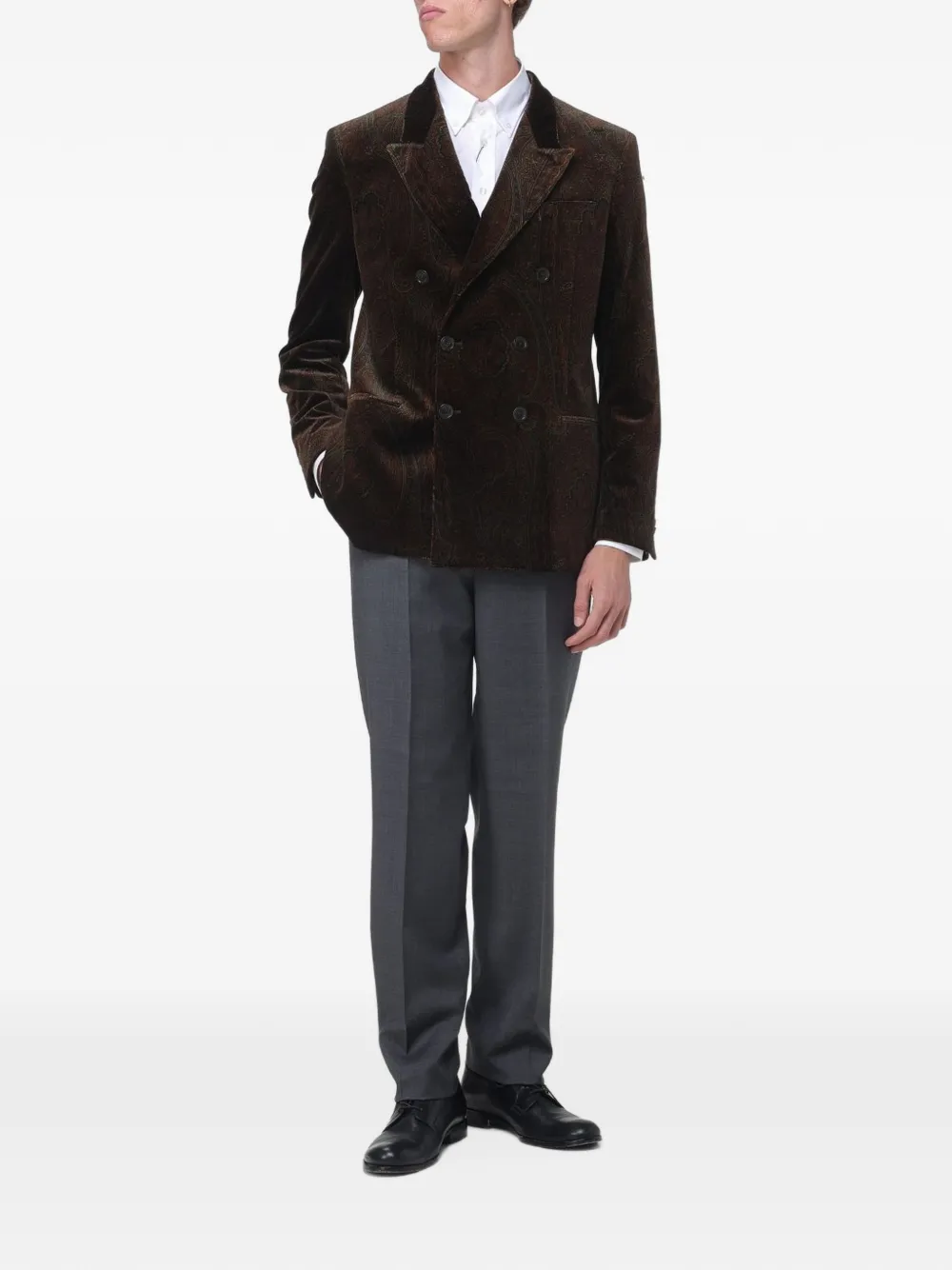 ETRO Broek met elastische taille Grijs