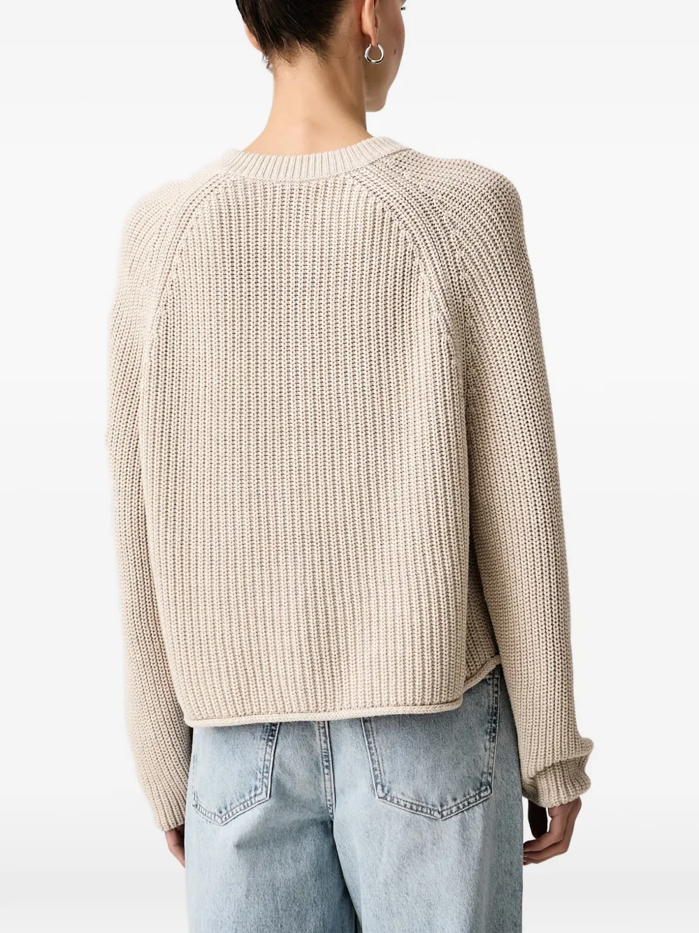 Marc O'Polo raglan-sleeve cotton cardigan Beige