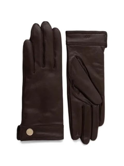 Joop! logo-plaque leather gloves