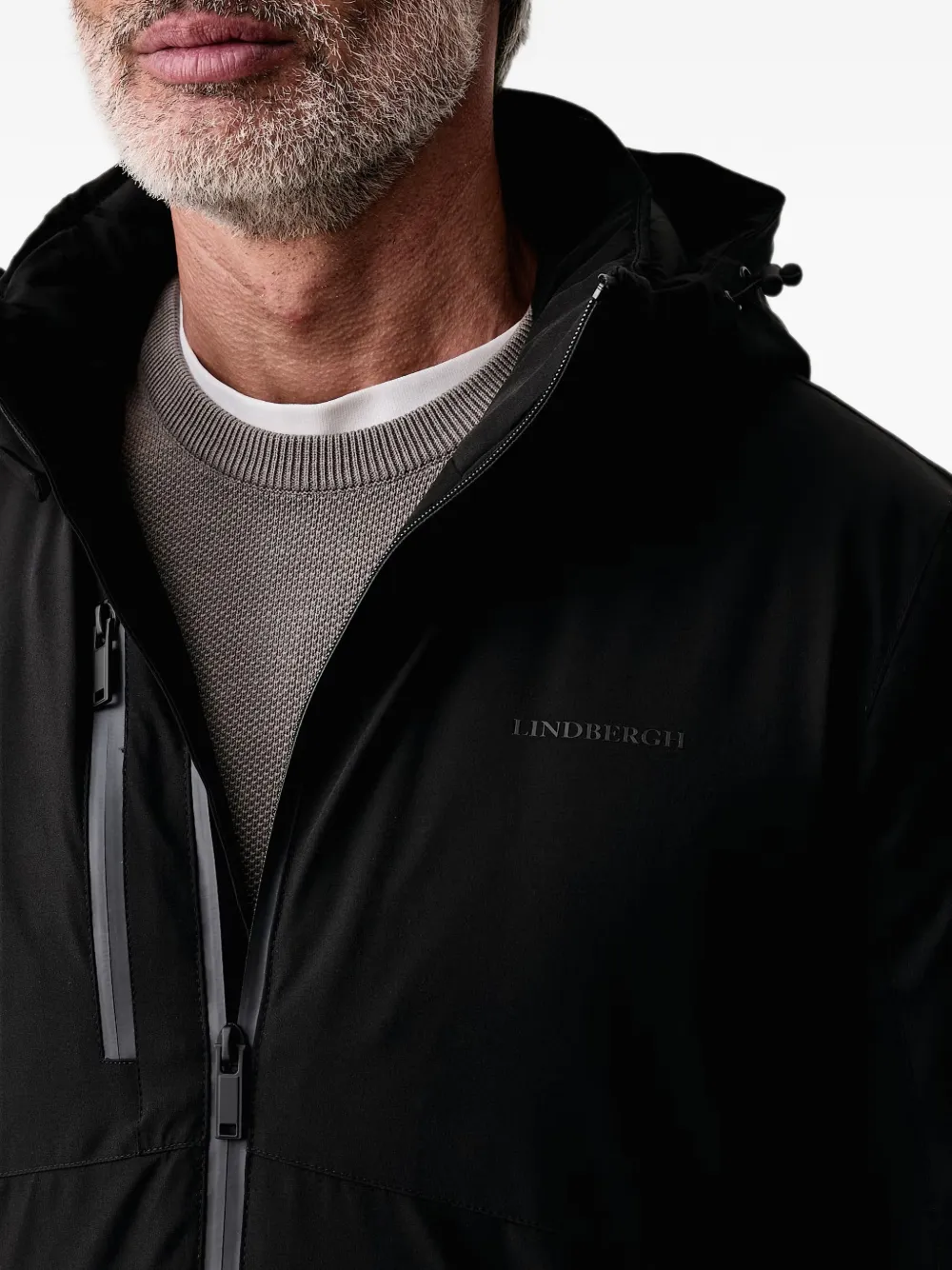 Lindbergh Jack met logoprint Zwart