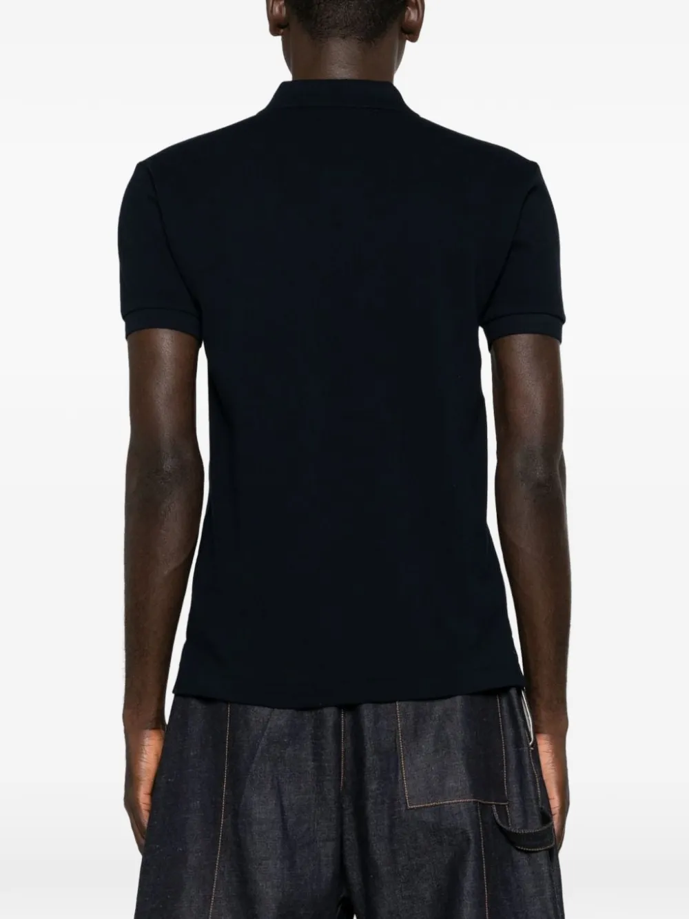 Comme Des Garçons Play heart-patch polo shirt Zwart