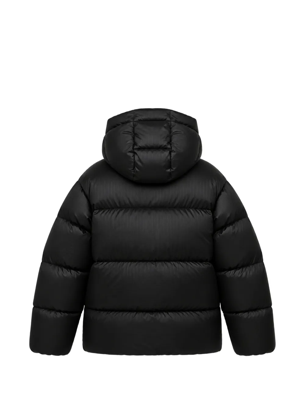 AFTER LABEL quilted hooded jacket Zwart