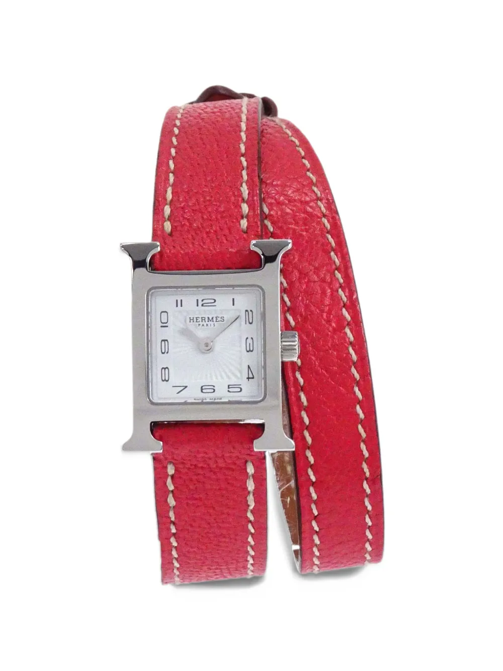 Hermès Pre-Owned 2012 H Watch Double Tour 20mm watch - Bianco