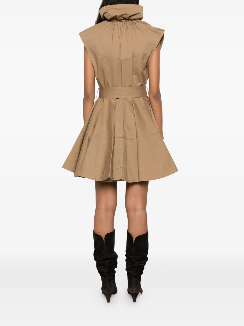 ZIMMERMANN Mouwloze mini-jurk Beige