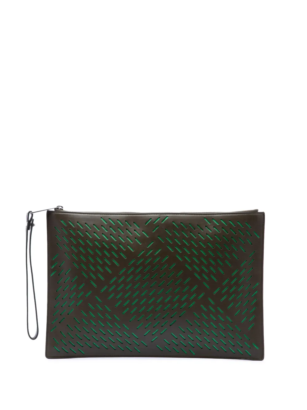 Bottega Veneta Pre-Owned 2012-2026 Perforated Leather clutch bag - Brown
