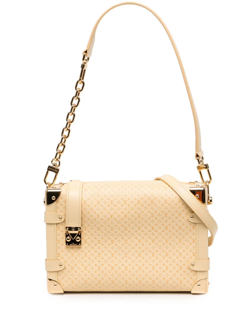 Louis Vuitton Pre-Owned 2023-2026 Minigram Calfskin Side Trunk MM satchel - Yellow