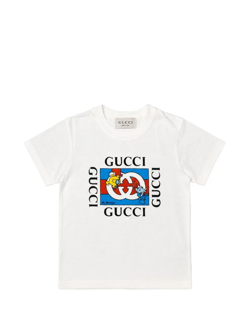 Gucci Kids x Mr. ™ Little Miss™ logo-print interlocking T-shirt Wit
