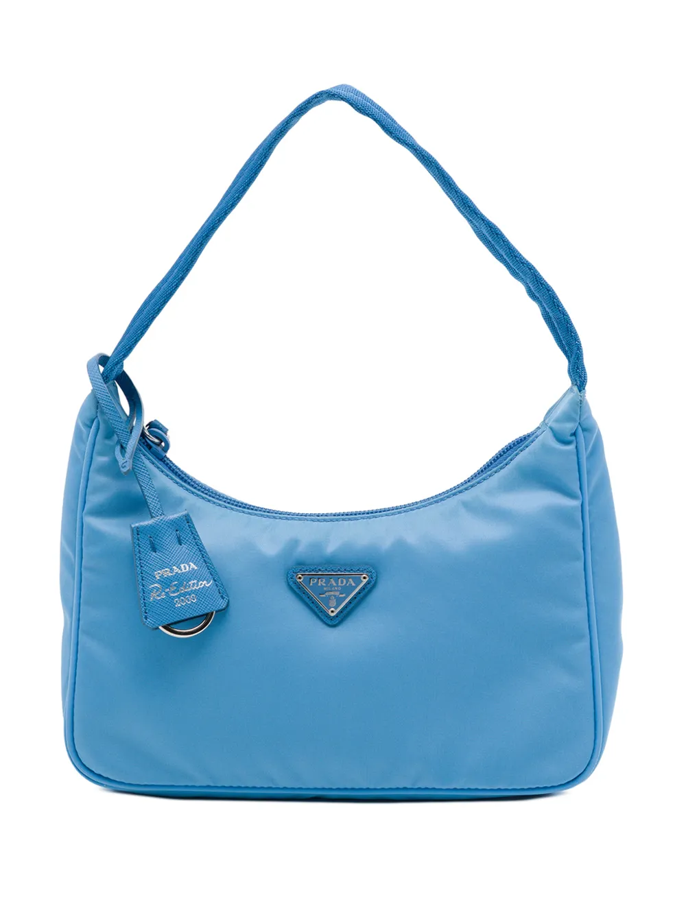 Prada Pre-Owned 2019-2026 Mini Tessuto Re Edition 2000 shoulder bag - Blu