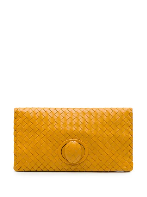 Bottega Veneta Pre-Owned 2012-2026 Nappa Intrecciato Turn Lock clutch bag
