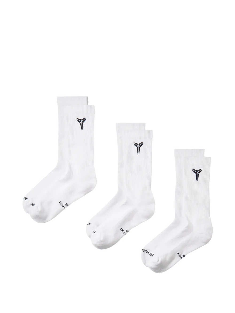 Nike Kobe crew socks (set of 3 pairs) Wit
