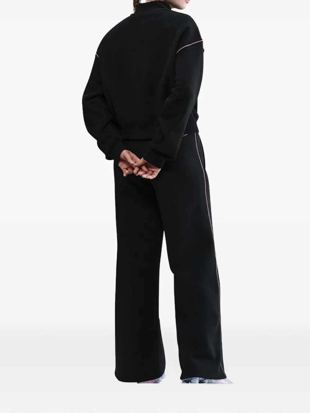 Nike Phoenix mock-neck sweater Zwart