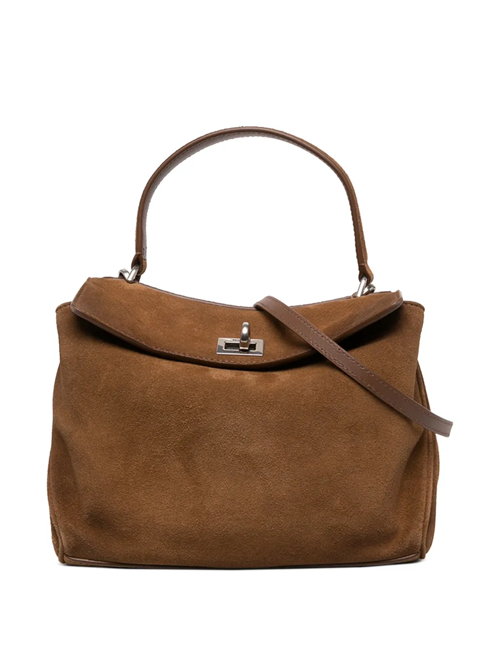 Balenciaga Pre-Owned 2012 Mini Suede Rodeo satchel - Braun