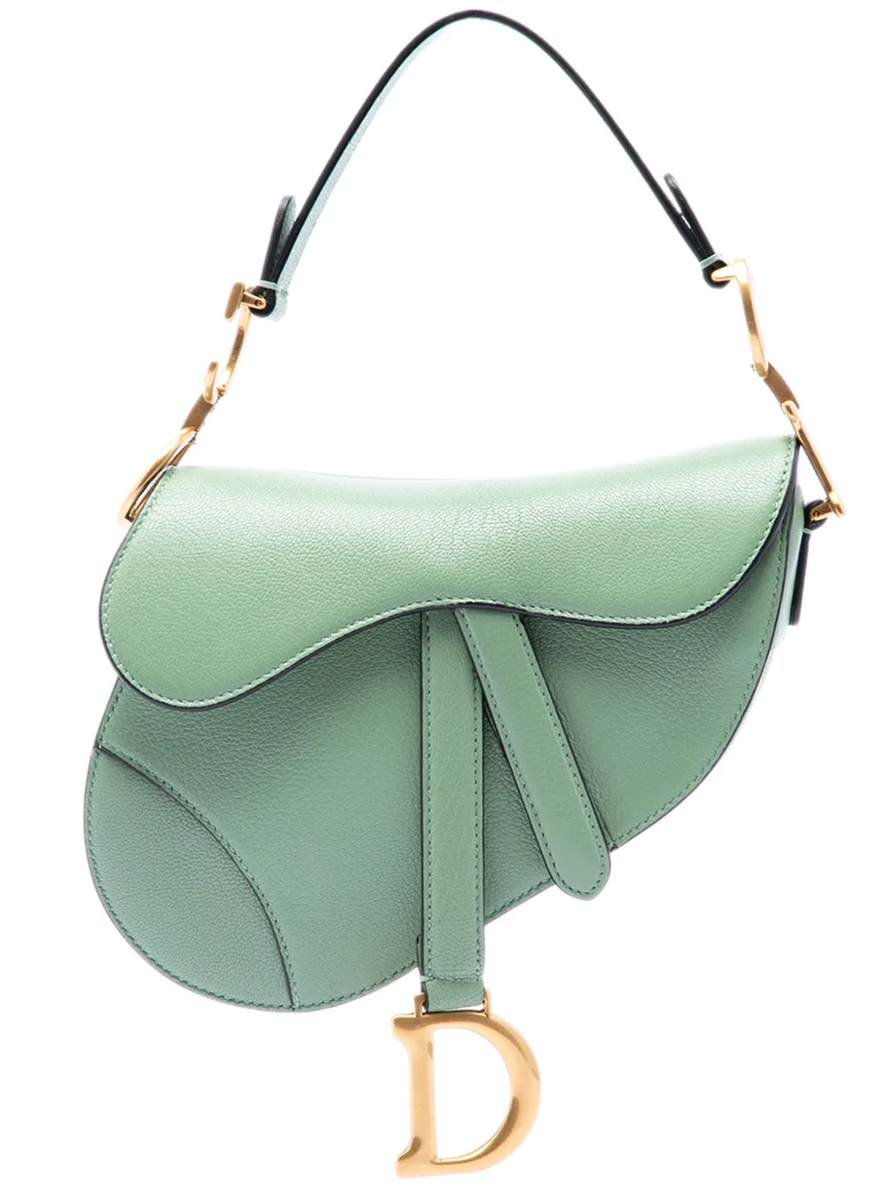 Christian Dior Pre-Owned 2020 Mini Goatskin Saddle Bag shoulder bag - Green