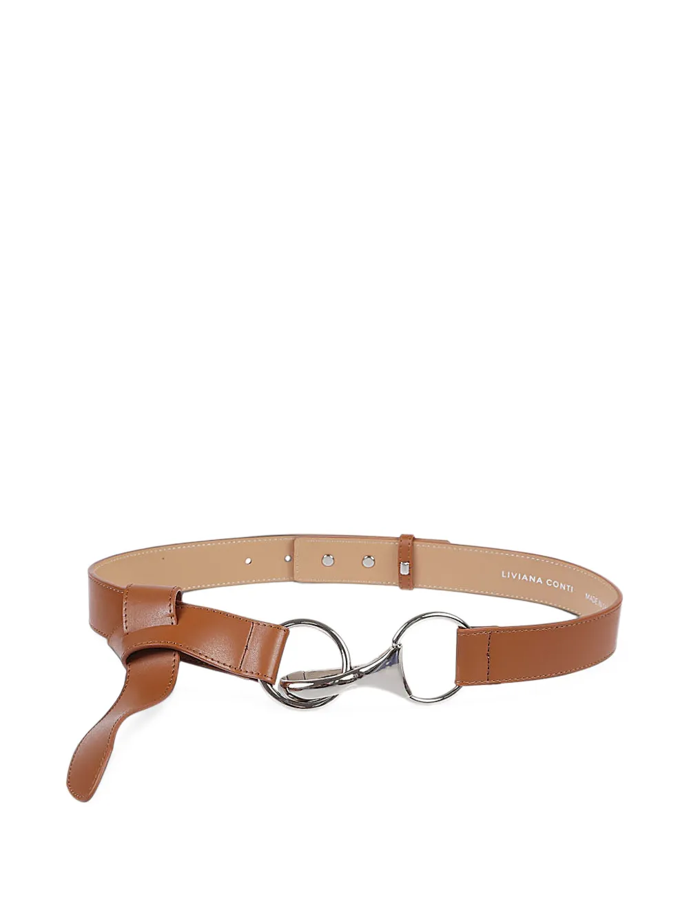Liviana Conti carabiner knot belt - Marrone