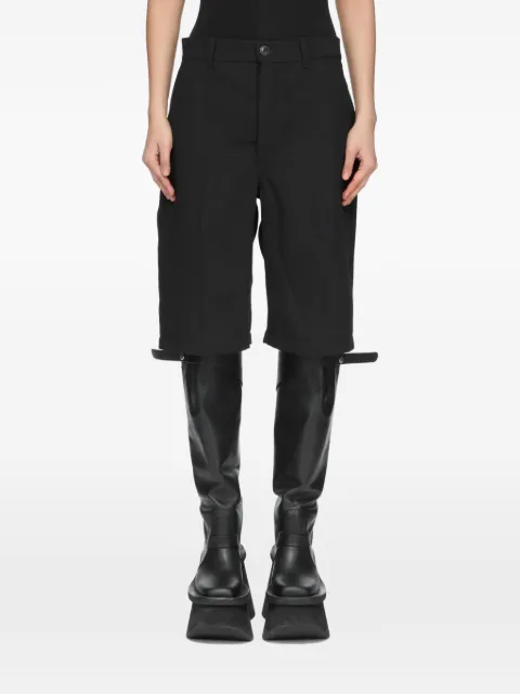 Rick Owens Work shorts in black twisted wool