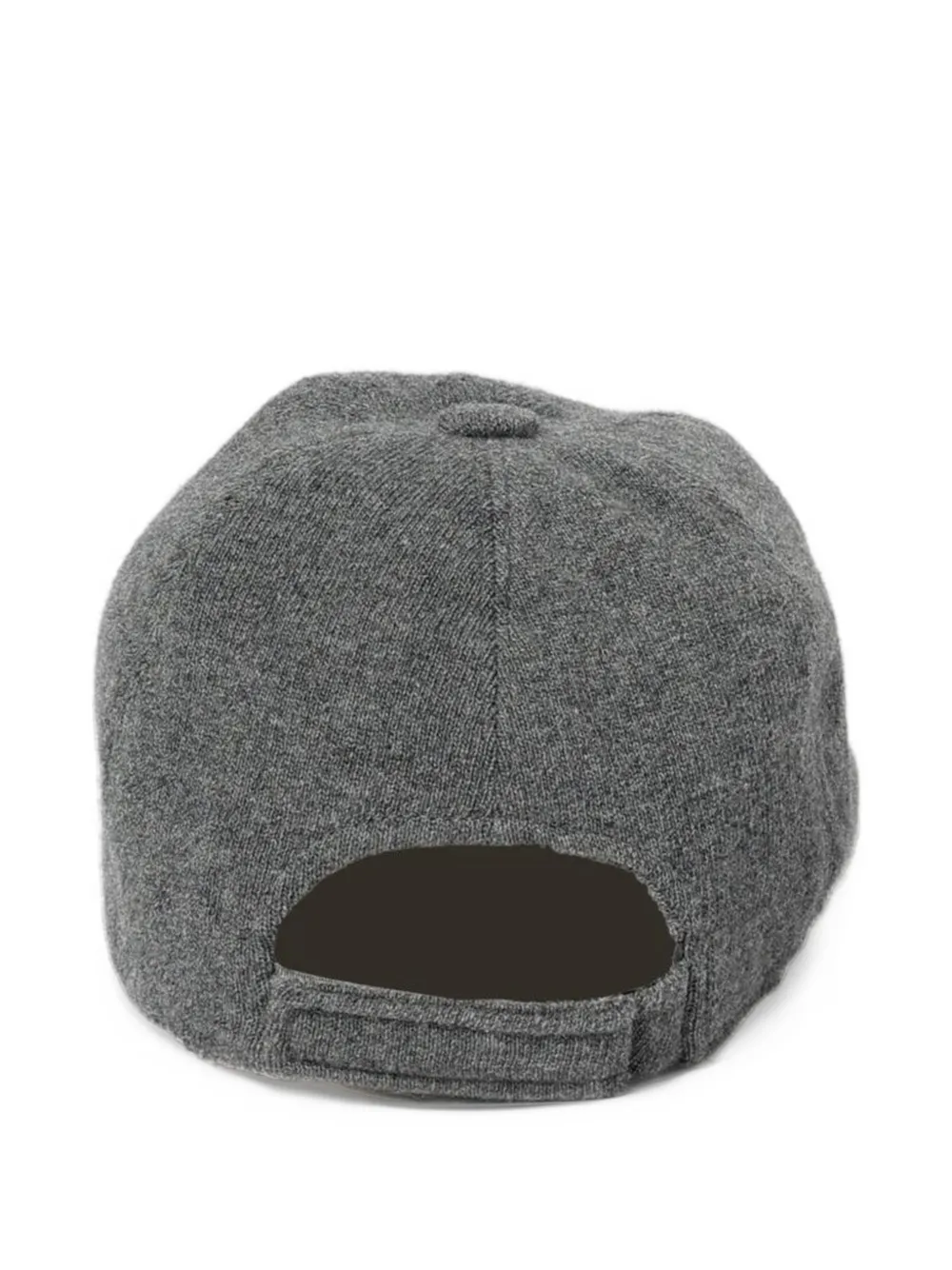 Borsalino logo-plaque cashmere baseball cap Grijs