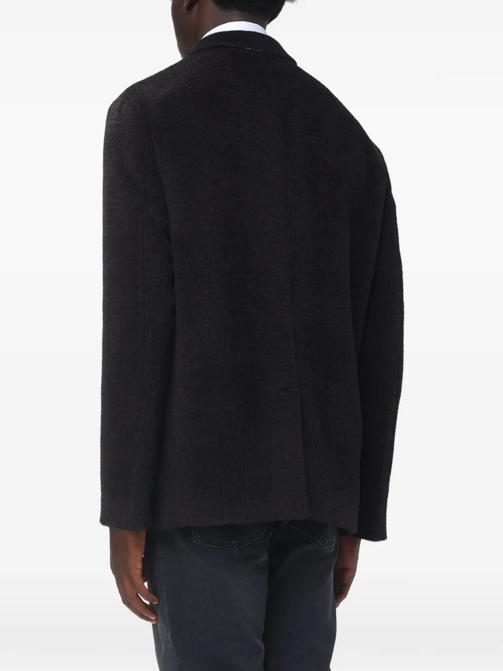 ETRO wool-alpaca blend jacket Zwart