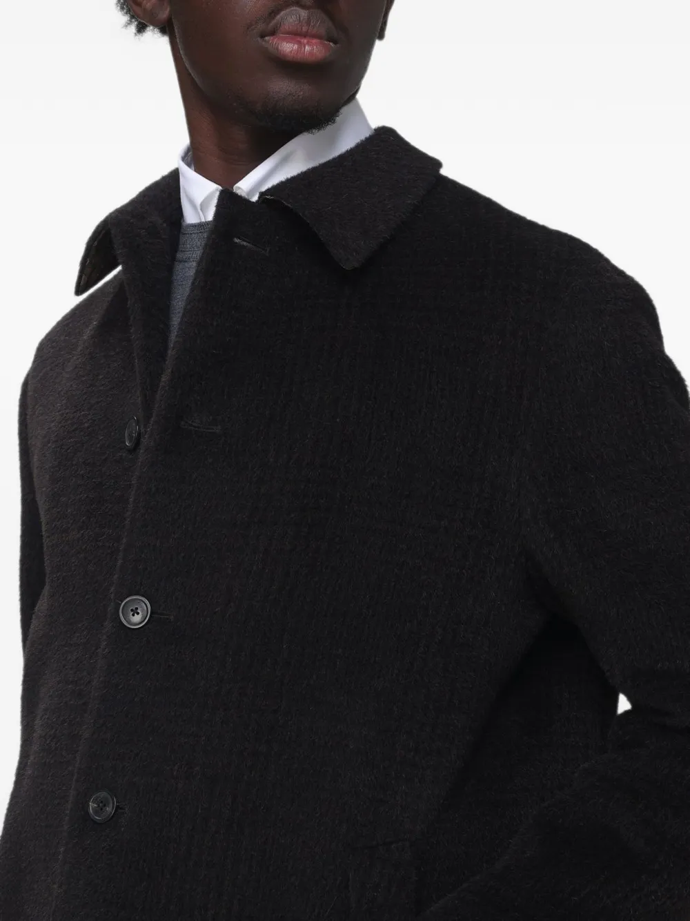 ETRO wool-alpaca blend jacket Zwart