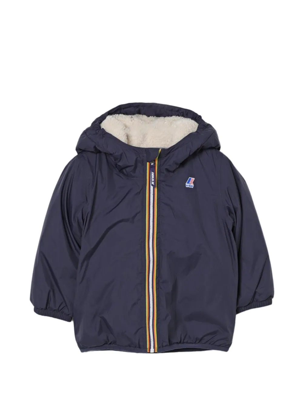 K Way Kids Le Vrai 4.0 Claudine hooded jacket Blauw