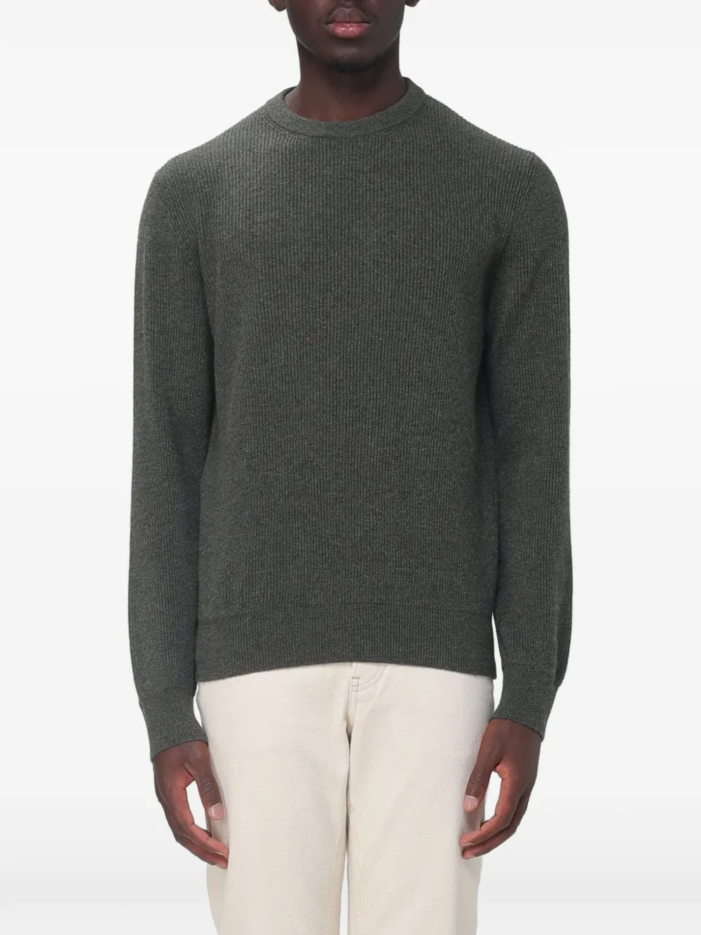Agnona ribbed-knit cashmere sweater - Verde