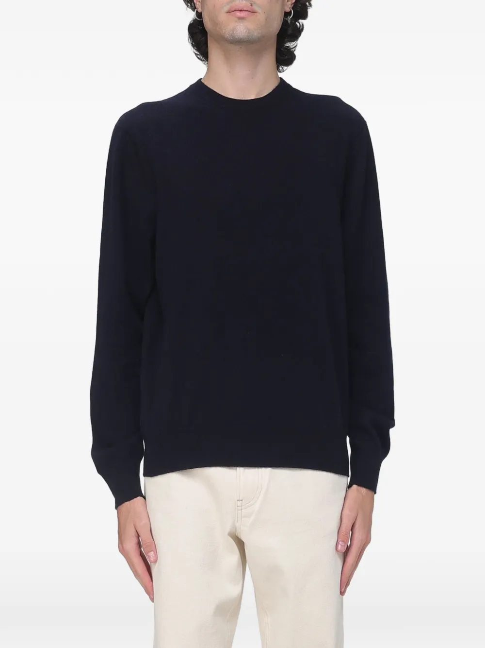 Agnona crew-neck cashmere sweater - Black