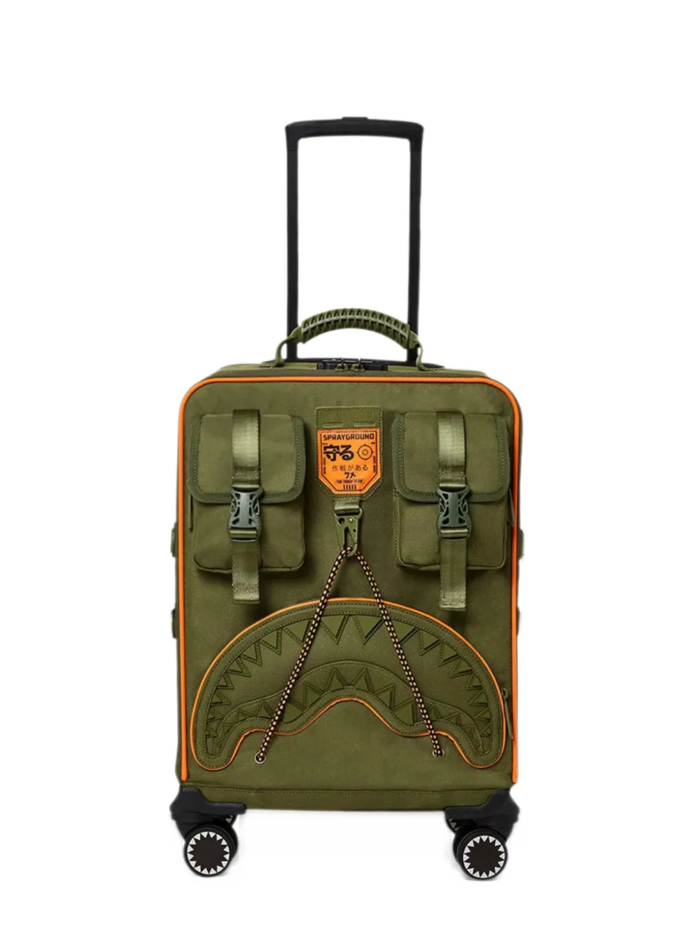 Sprayground Special Ops Shark Squad carry-on luggage - Verde