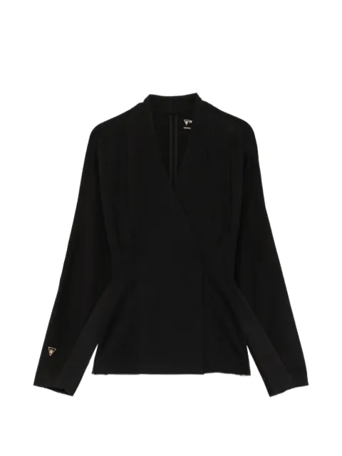 MACRON Sienna wrap-style tailored jacket