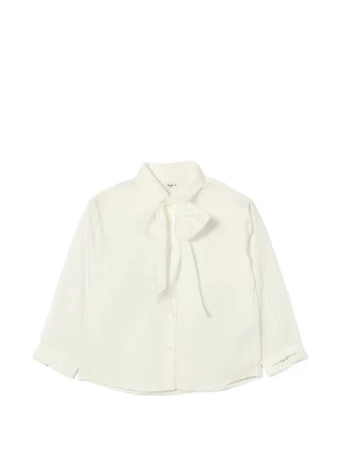 Il Gufo bow-detail long-sleeve shirt