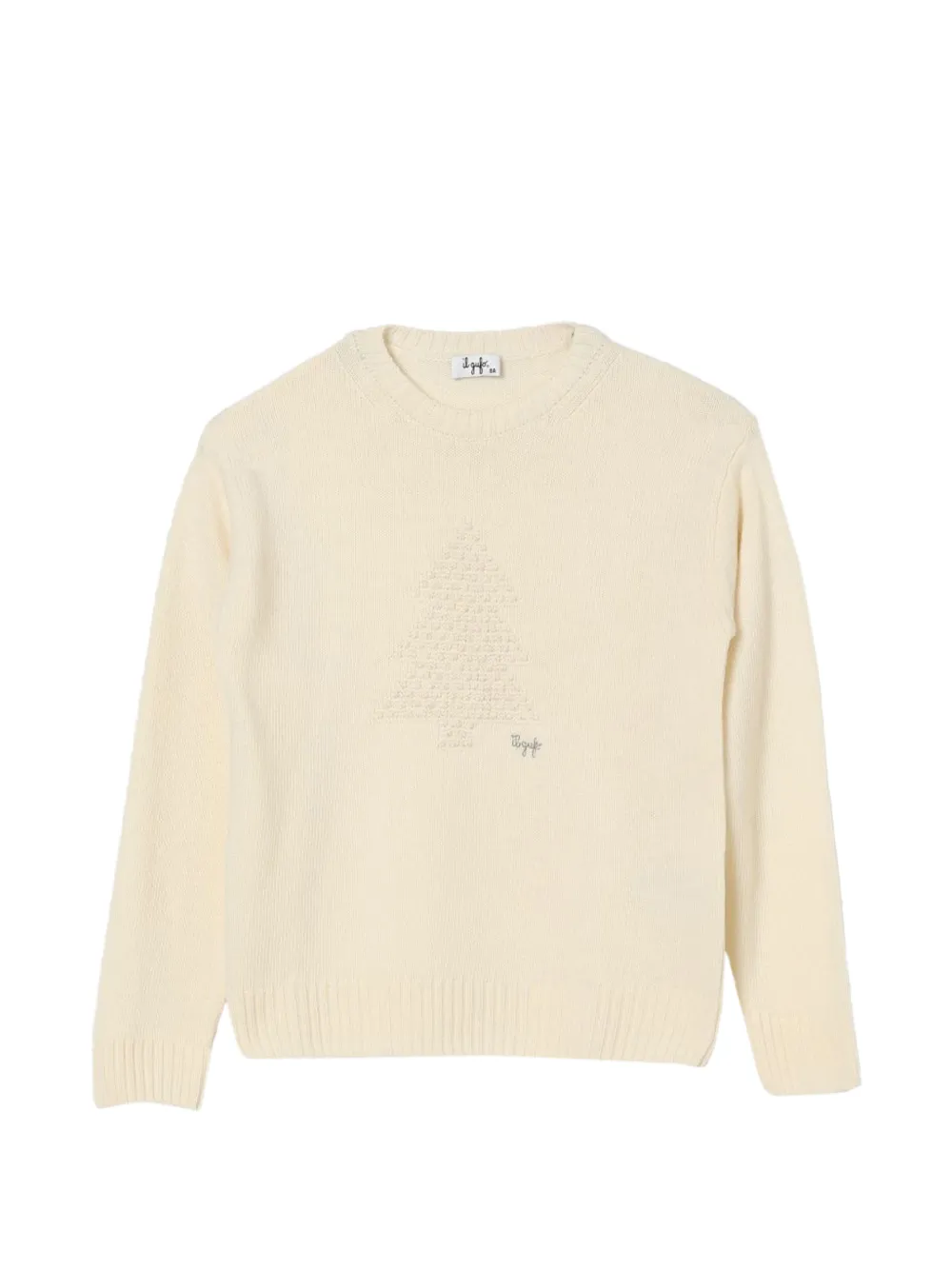 Il Gufo tree-embroidered wool sweater - Toni neutri