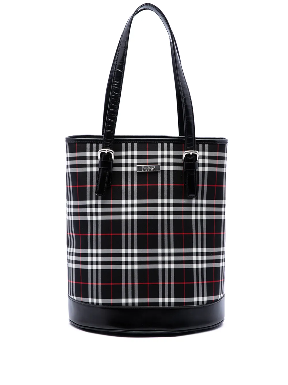 Burberry Pre-Owned 20th Century House Check Canvas bucket bag - Black