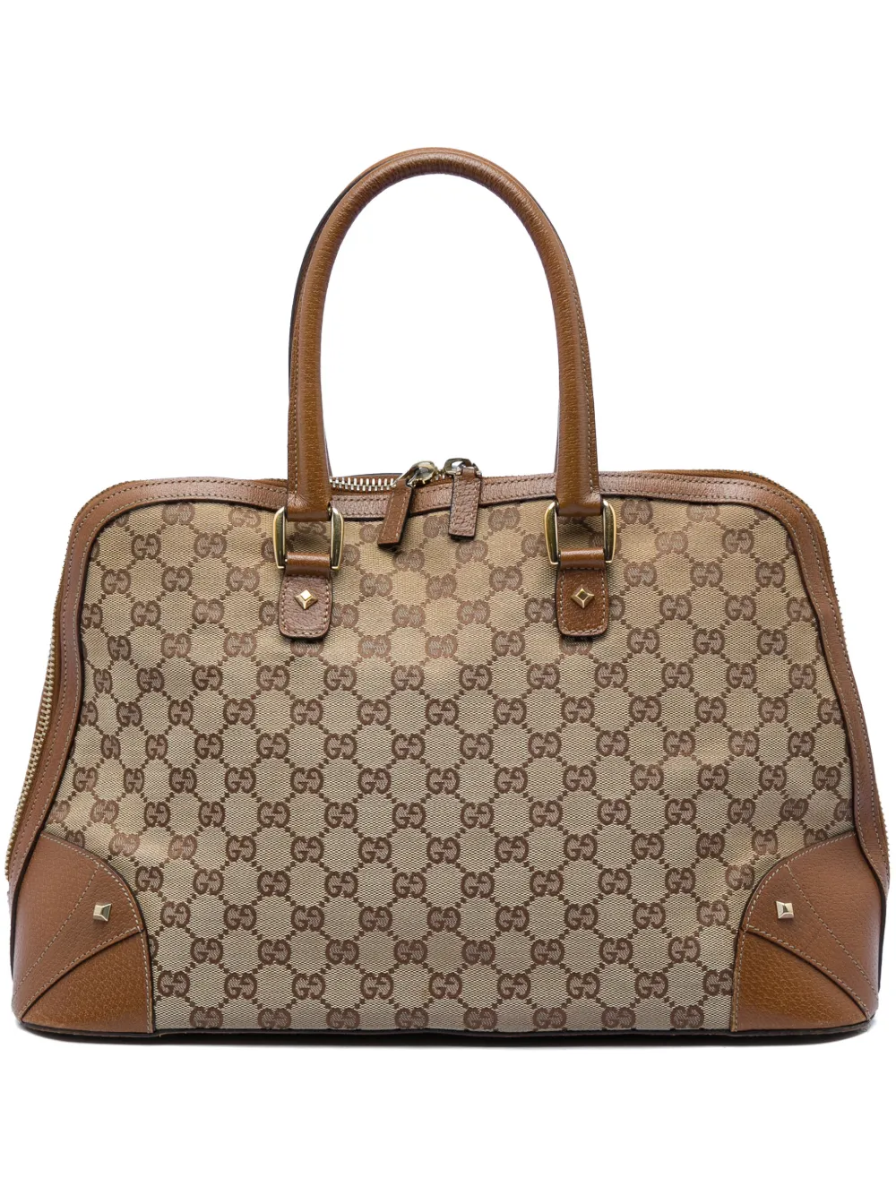 Gucci Pre-Owned 2000-2015 GG Canvas Dome Nailhead handbag - Nude