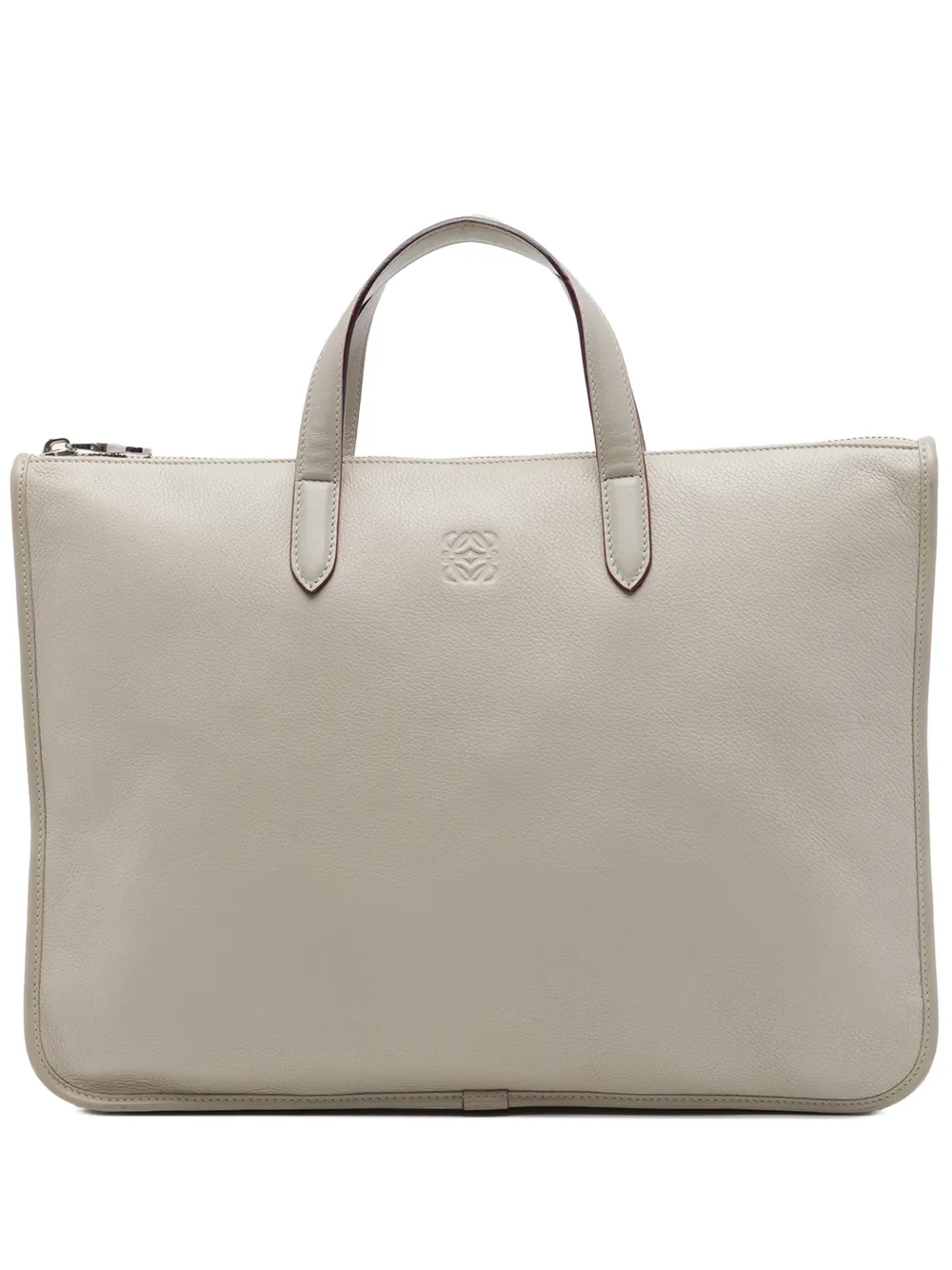 Loewe Pre-Owned 2012 Leather Anagram Toledo Briefcase business bag - Grau