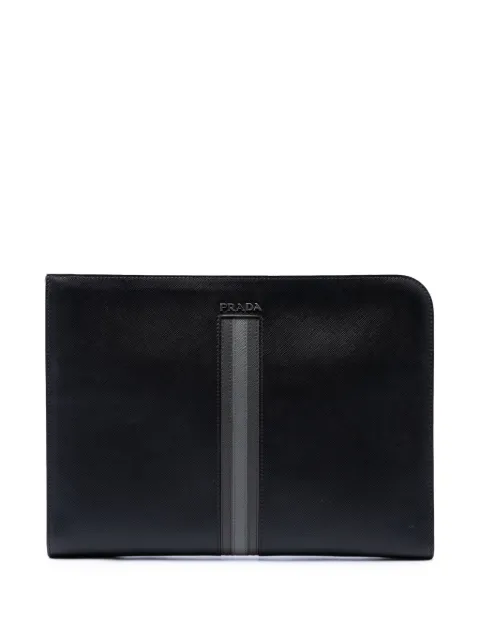 Prada Pre-Owned 2010-2026 Saffiano Zip Around Portfolio business bag