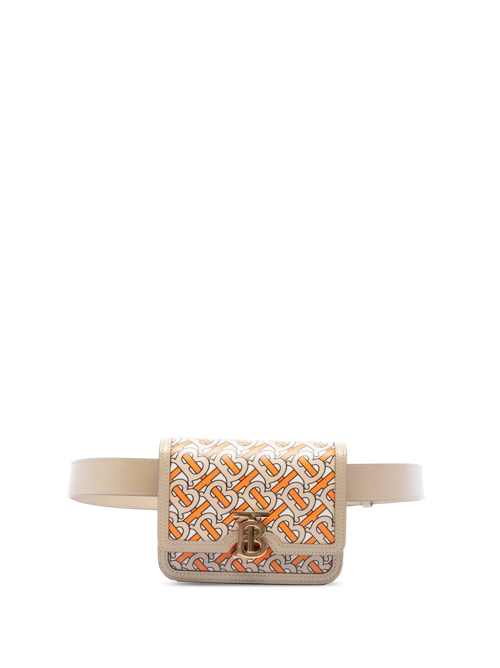 Burberry Pre-Owned 2018-2023 TB Monogram Printed Leather belt bag - Neutrals