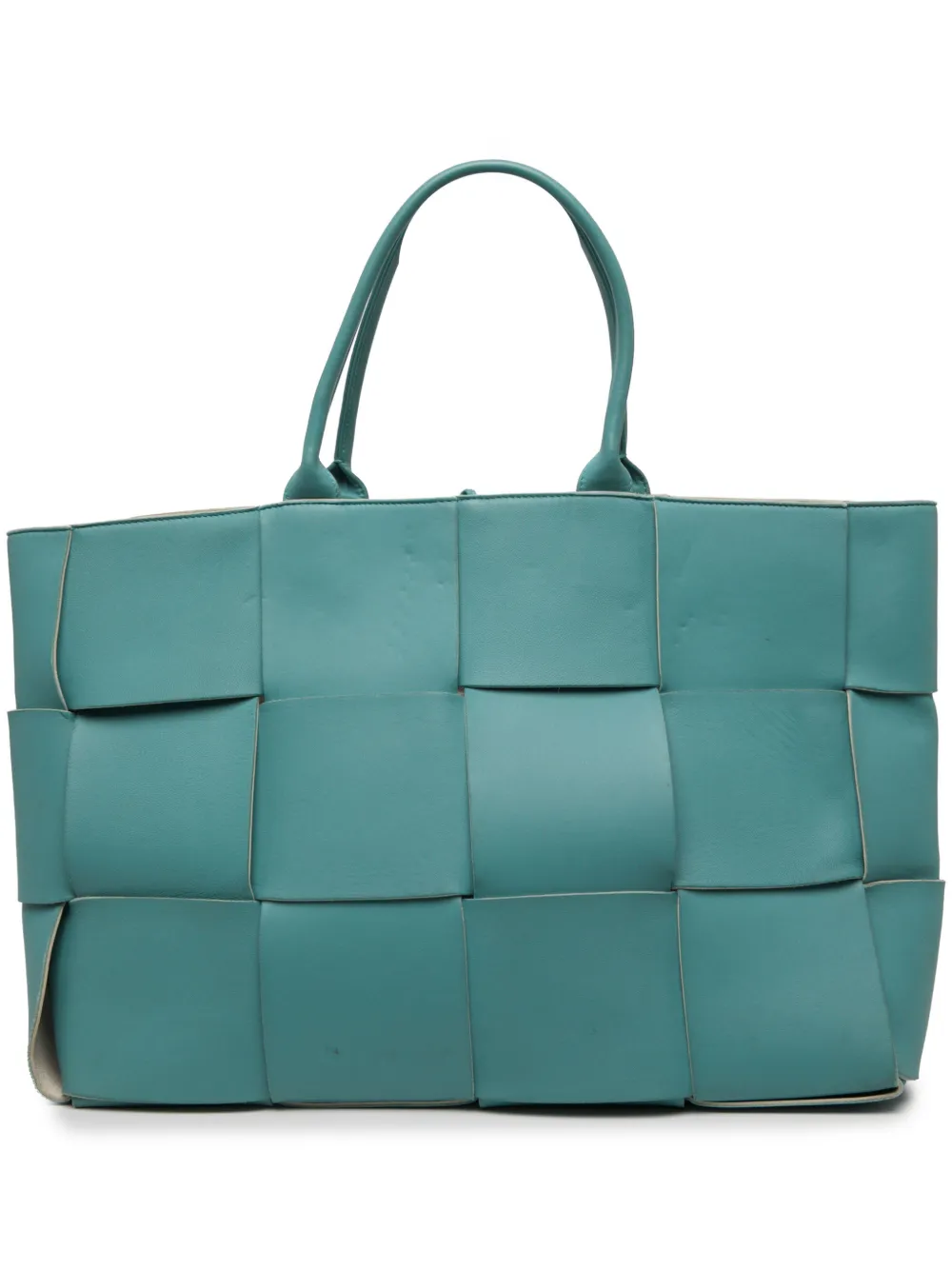 Bottega Veneta Pre-Owned 2010-2026 Large Nappa Maxi Intrecciato Arco tote bag - Blue