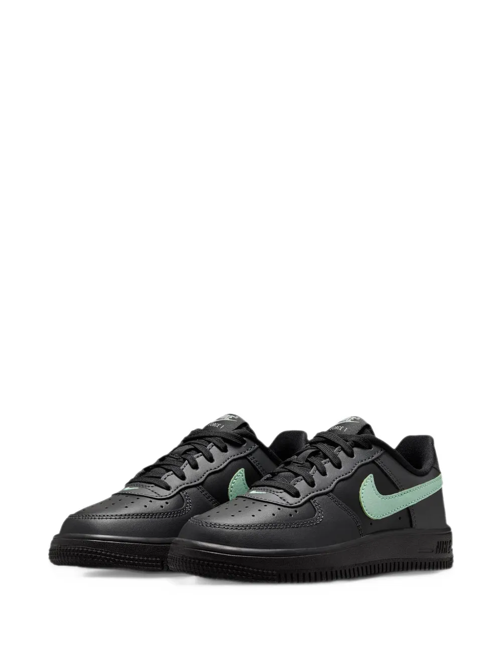 Nike Kids Force 1 Low logo-detail sneakers - Nero