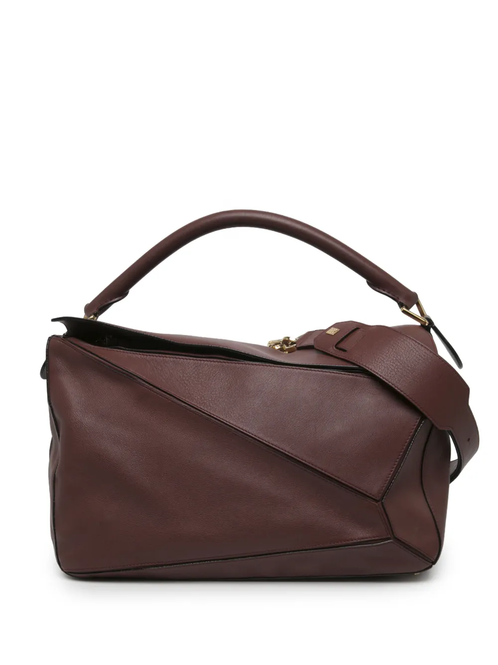 Loewe Pre-Owned 2015 Large Calfskin Puzzle satchel - Rot