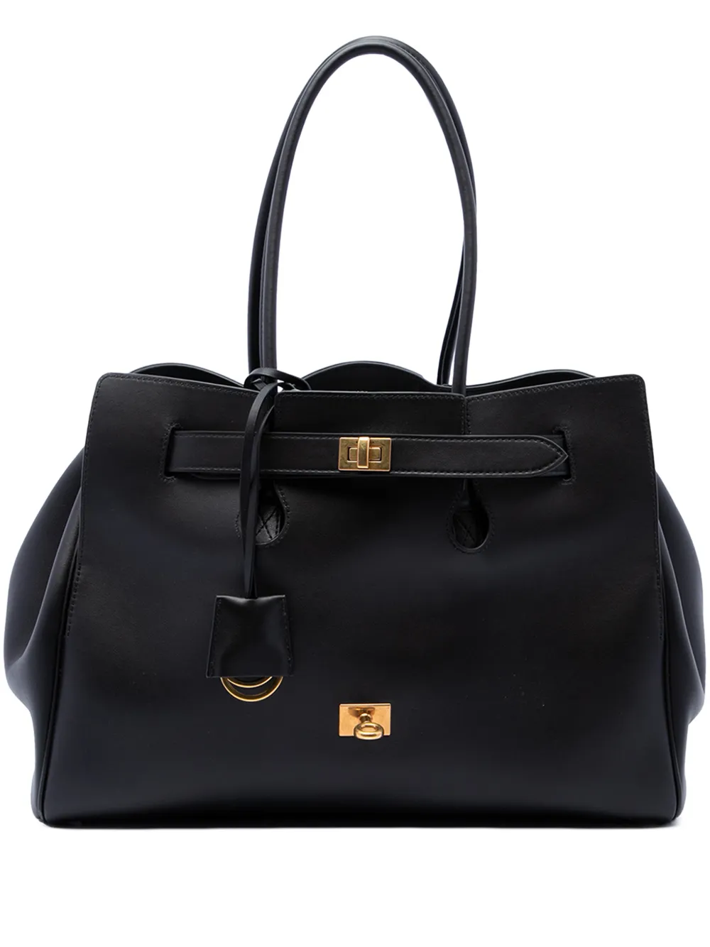 Balenciaga Pre-Owned 2024 Medium Smooth Calfskin Bel Air Carry All tote bag - Schwarz